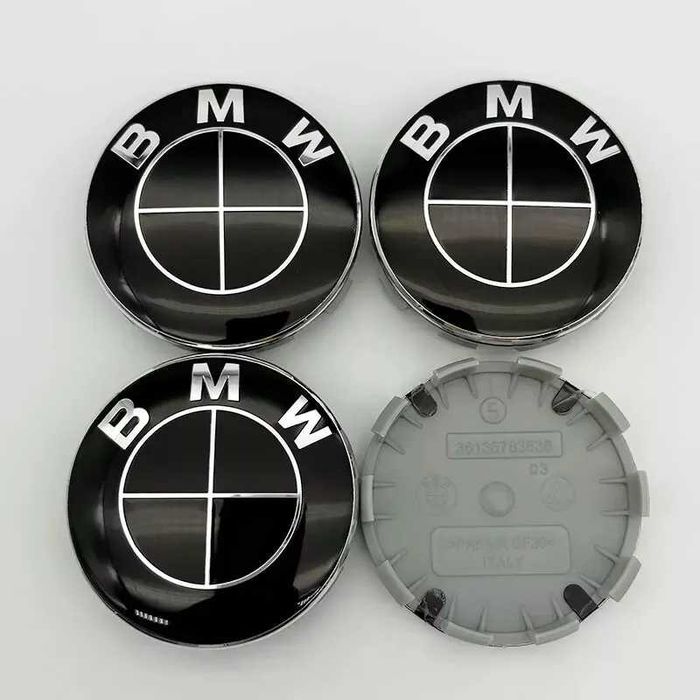 Капачки за джанти BMW – 68 мм (4 броя) Черни капачки БМВ