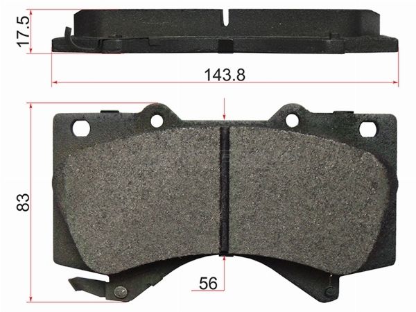 Колодки тормозные передние Toyota Land cruiser