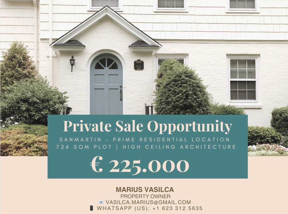 Casă P+1 Sânmartin – 726 mp teren, 3 km Lotus Oradea, 1 km Baile Felix