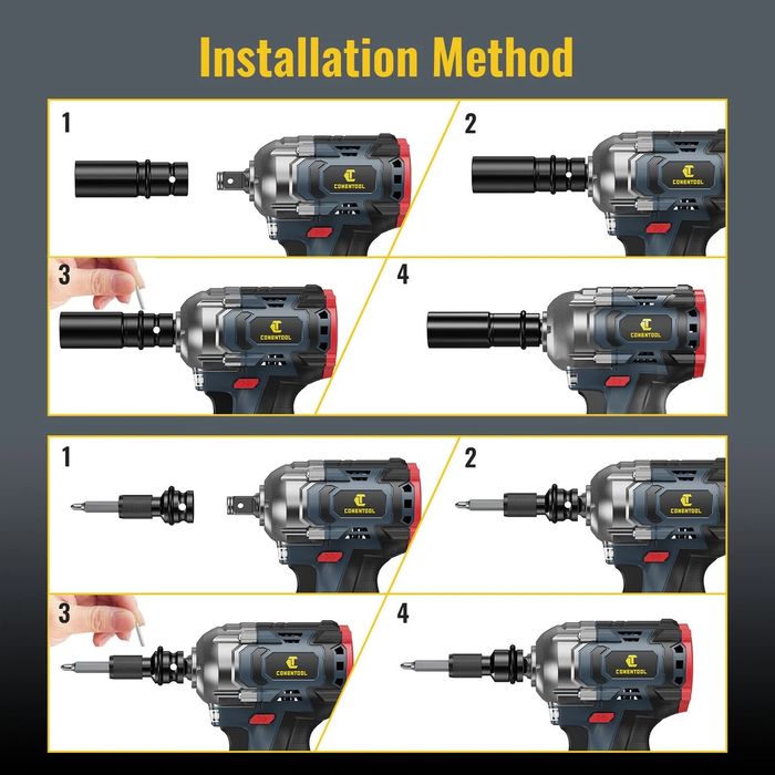 CONENTOOL 21V Безжичен ударен гайковерт. винтоверт/бормашина, 620N