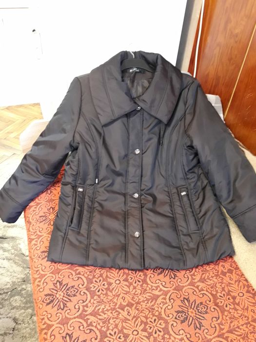 Дамско палто ХХХЛ цвят черен шоколад