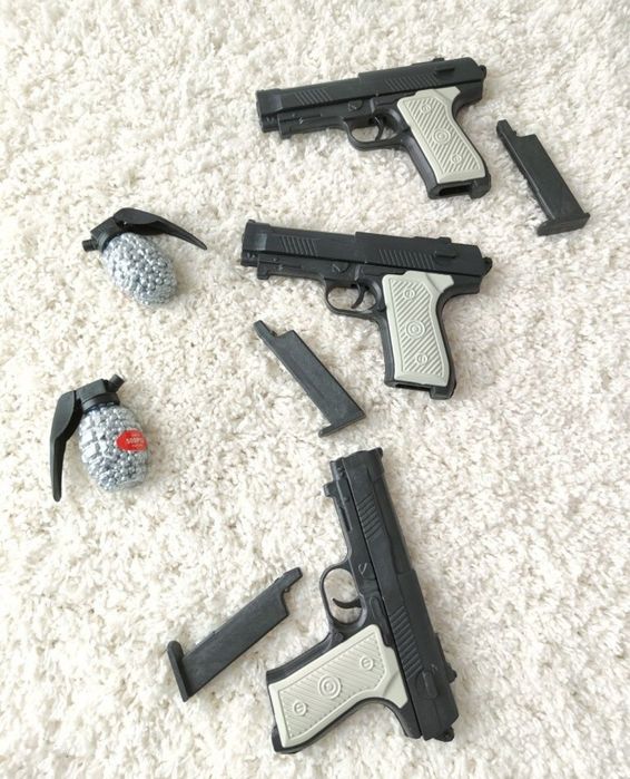 Pistol cu bile plastic abs + bile 500buc