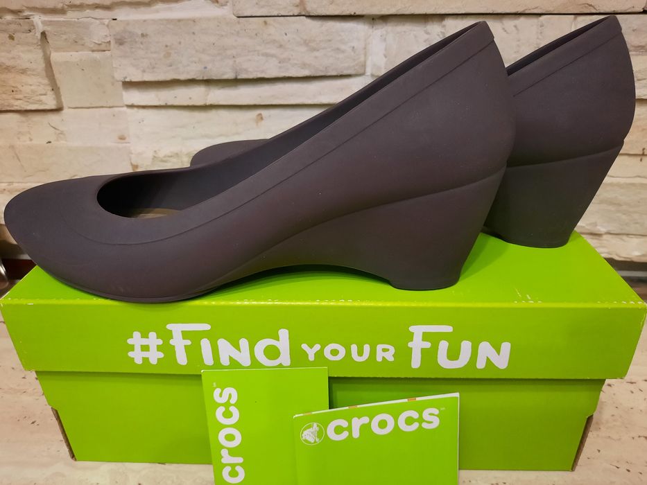 Pantofi gri nr.40, Pantofi 39 W9 Crocs, Pantofi de lac