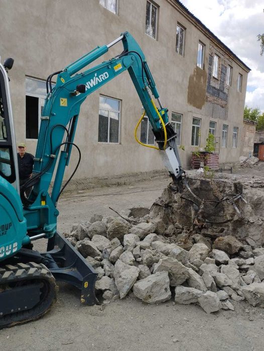 Услуги мини экскаватора гидромолота, экскаватора,  ямобур