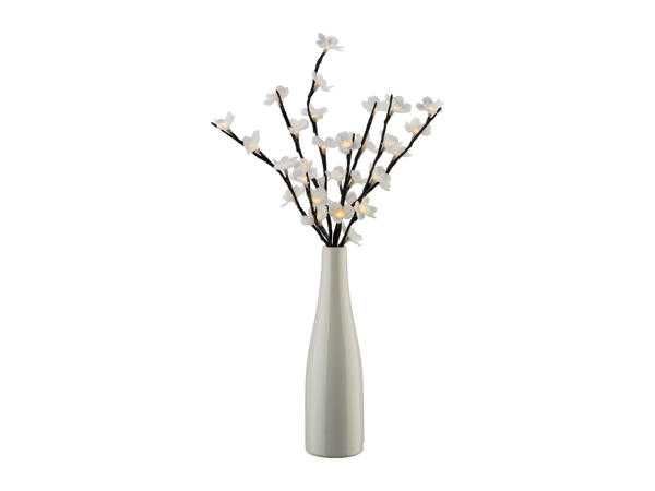 Декоративна клонка във ваза с LED светещ цвят Подарък Денят на майката