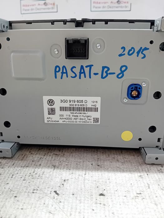 display navigatie volkswagen passat b8 2015