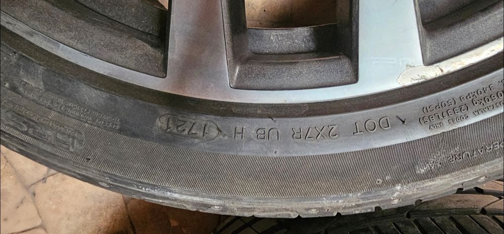 Set 4 jante BMW originale pe 20” cu anvelope Hankook – X5 E70
