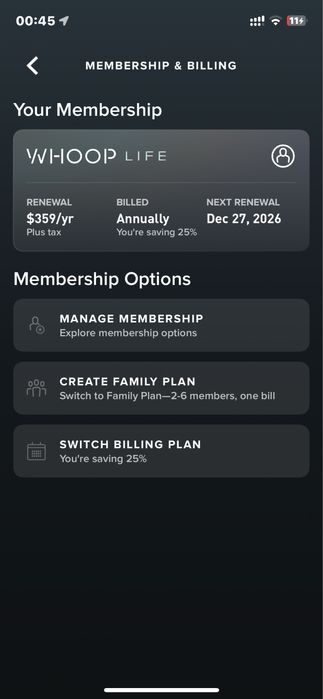 WHOOP 5.0 mg life смарт браслет