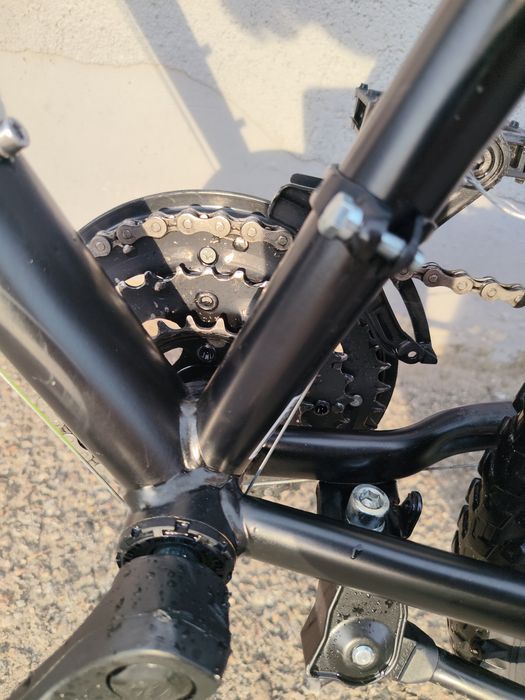 Bicicletă MTB ST 500 24" neagră copii 135-150 cm