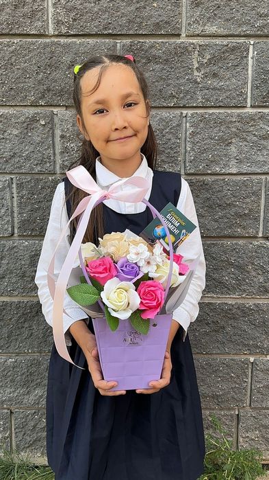 Букеты из мыльных роз