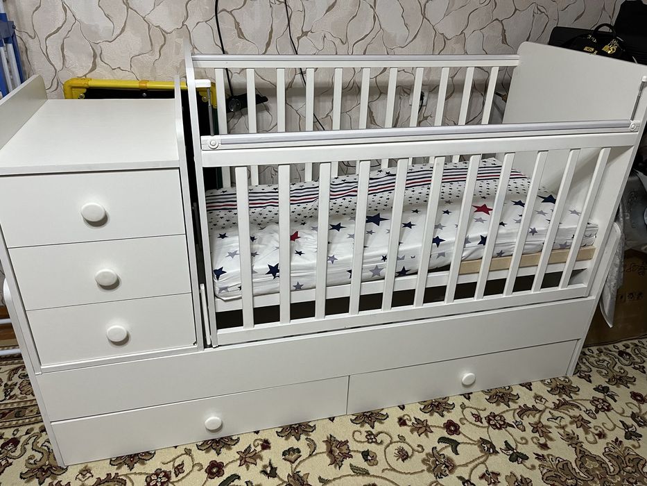 детская кроватка трансформер