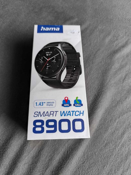 Нов Hama Smart Watch 8900 GPS AMOLED 1.43" с гаранция 03.2027