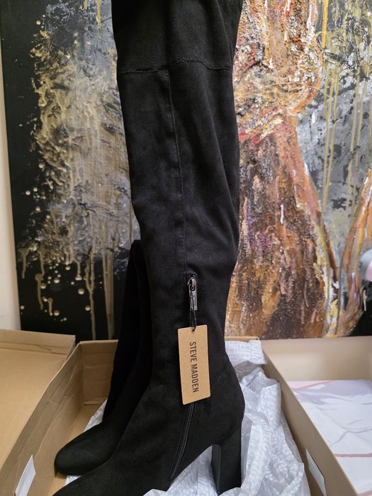 Нови чизми естествен велур Steve Madden