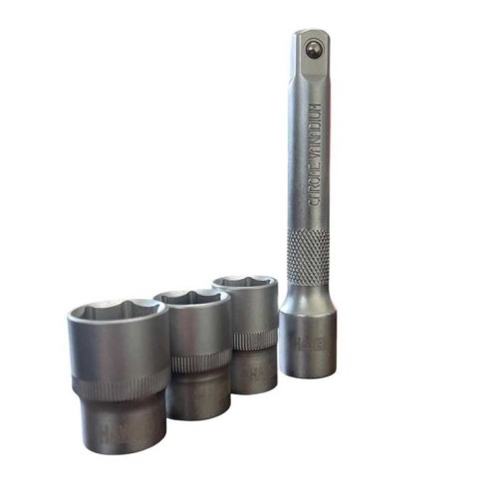 Динамометричен ключ с вложки и удължение 1/2'' 28 - 210 Nm HAWEK