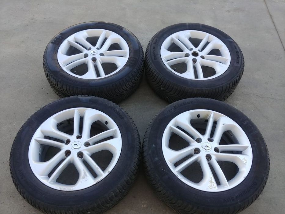 set jante aliaj r18 cu anvelope m+s 225/55r18  renaut koleos 2 2016-2023 403005871r  403007704r