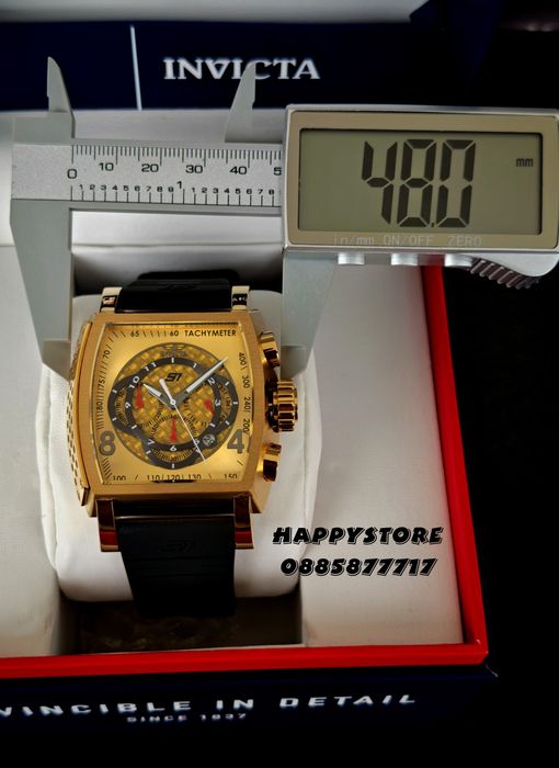 INVICTA S1 Rally Concentric gold black 48 mm, Инвикта нов мъжки часовник