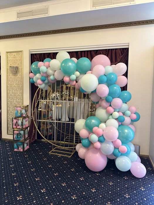 Supurt metalic Auriu fotocorner pentru baloane sau flori