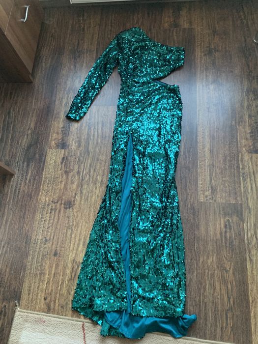 Rochie bby superba cu paiete verde