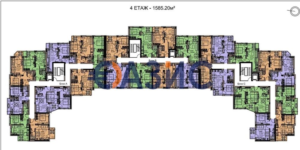 Продава се Двустаен апартамент в с. Равда, Област Бургас - 51 кв.м за 1494 €/кв.м - Снимка #12