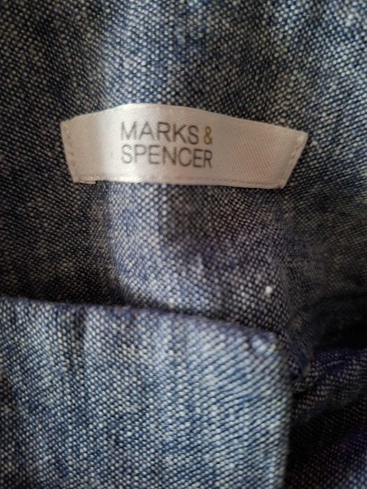 Pantaloni  eleganti/placuti de vara ,din in, masura 38/40 Marks&Spencer