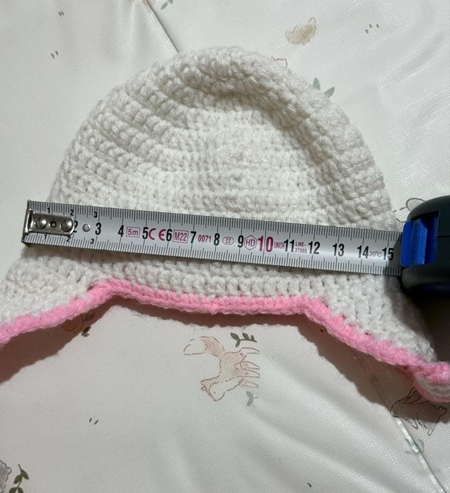 Set roz croșetat de mână nou-născut fetiță(0–1 lună)