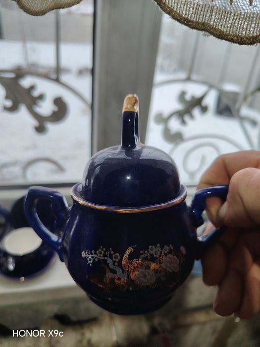 Чайный сервиз синий