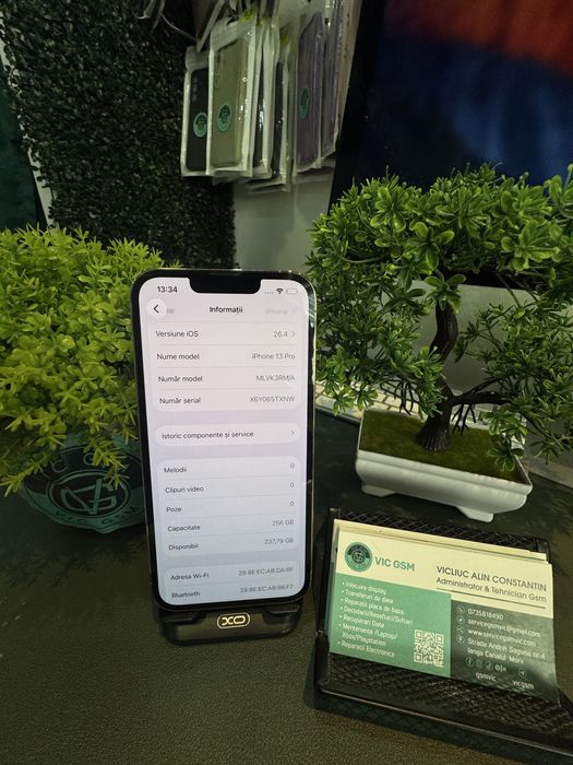 Magazin Vindem Iphone 13 Pro 256 GB 100%