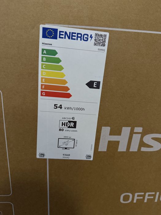 Televizor LED Smart HISENSE 50A6Q, Ultra HD 4k, 126cm