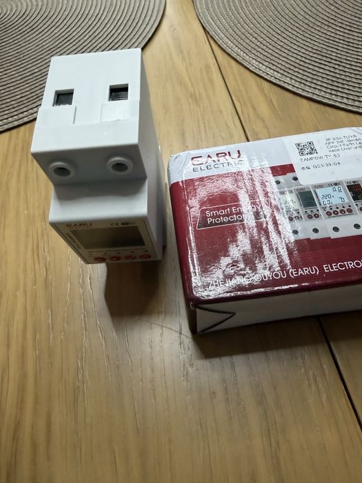 Еднофазно реле и интелигентен електромер, Wi-fi, EARU-63A, Регулируема чувствителност 10 mA, цифров, защита