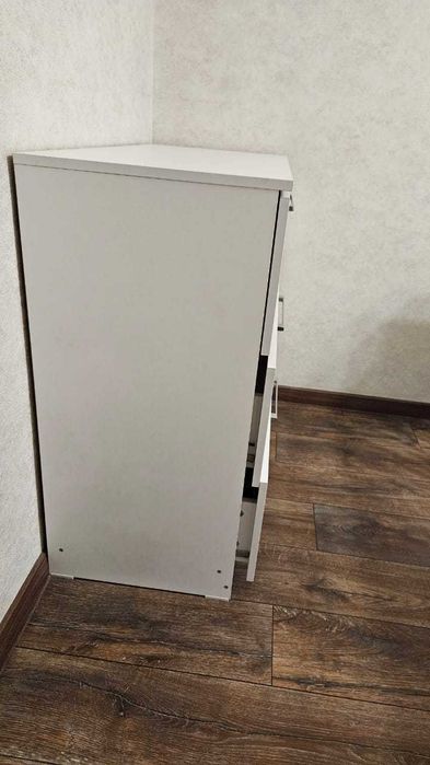 Комод 3 полки белый