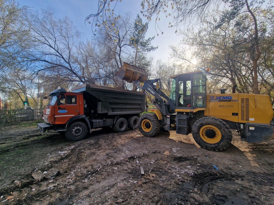 Услуги Камаз самосвал. Погрузчик.