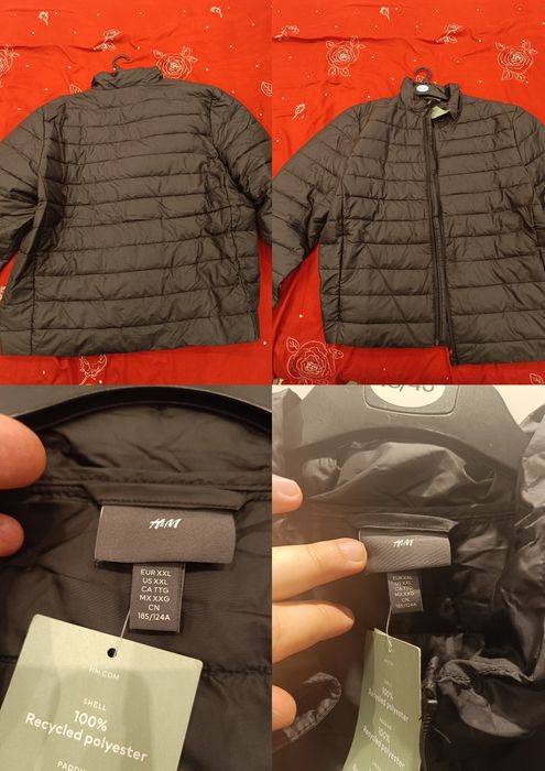 Geacă H&M, mărimea XXL, nouă cu etichetă, neagră