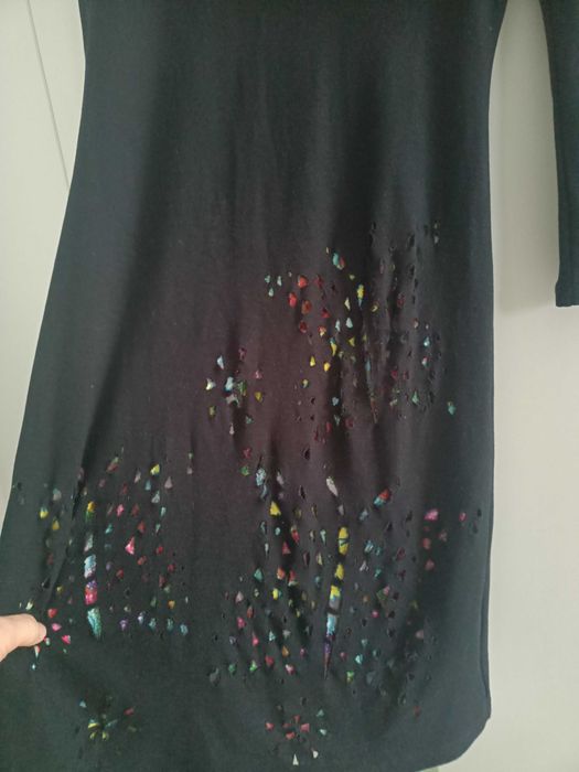 Rochie Desigual scurtă neagră M elegantă