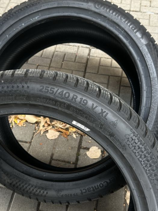 Зимни гуми CONTINENTAL WinterContact TS 870 P (255/40R19 100V XL FR) / DOT2025 - Като нови
