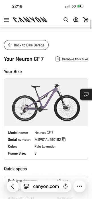 Велосипед Canyon cf7
