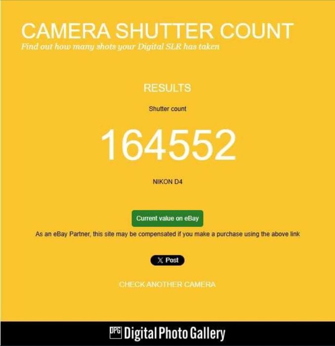 Nikon D4 с маленьким пробегом