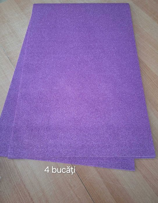 Hartie Glitter Gumata Spuma EVA - Aranjamente florale, Crafting & DIY