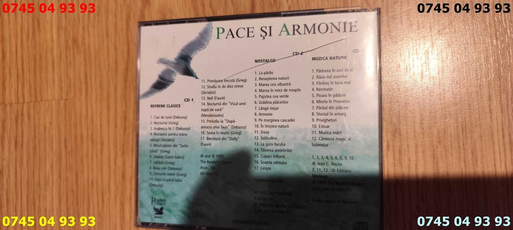 muzica cantece Pace si armonie 3CD originale