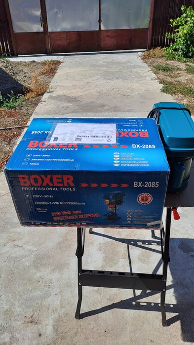 Aparat , mașină de găurit fixă , BOXER PROFESSIONAL  TOOLS , BX-2085 .