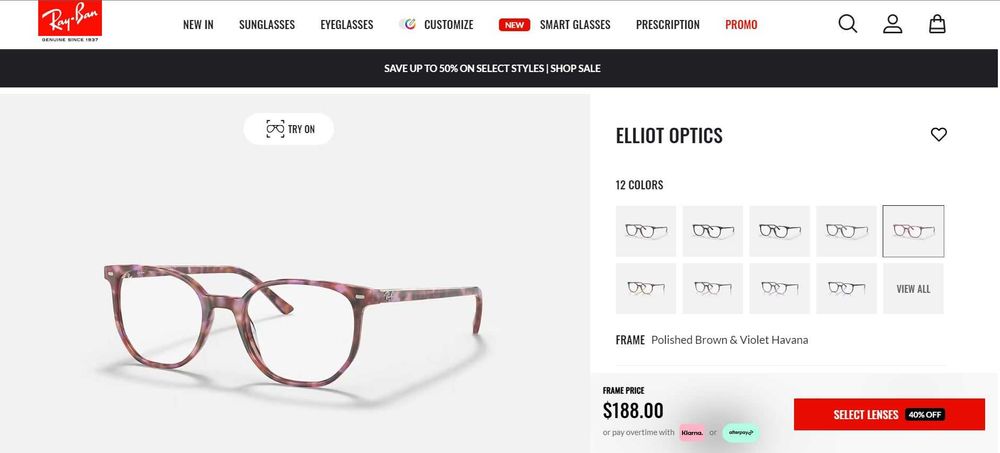 Оригинални диоптрични очила Рей Бан RAY BAN RB5397 ELLIOT Optics