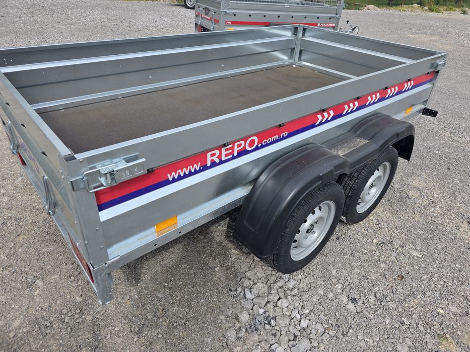 Remorca  2600 x 1350 x 390 mm dublu ax 750 kg