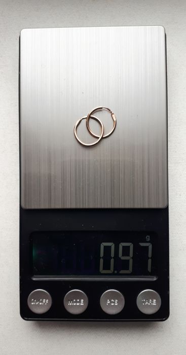 серьги золото ссср завод печать со звездой,585-п,весь -0.96-грам