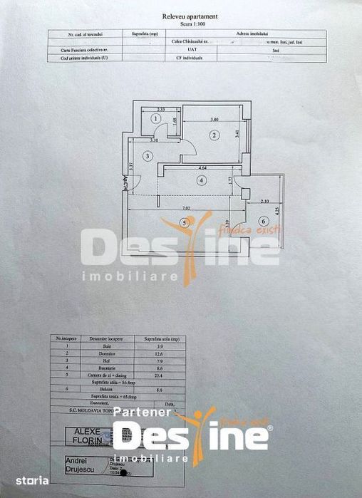 Apartament 2 camere 65 mp mobilat utilat premium