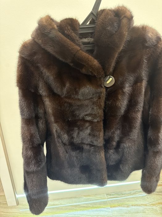 Шуба норковый коричневый