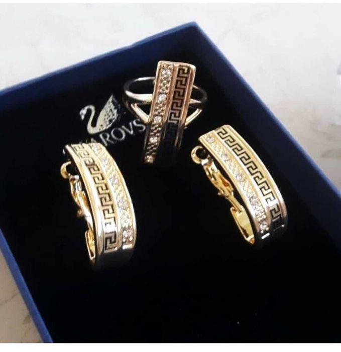 Набор (браслет, серьги, кольцо)Новый