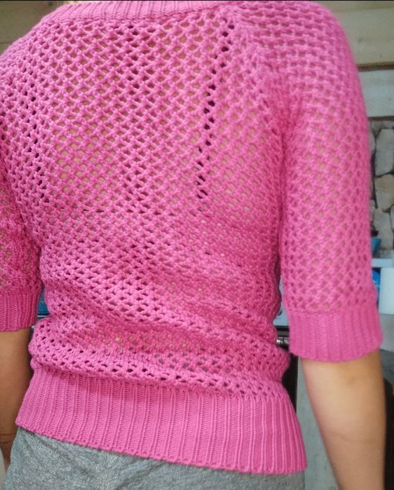 Bluza de lana de culoare roz