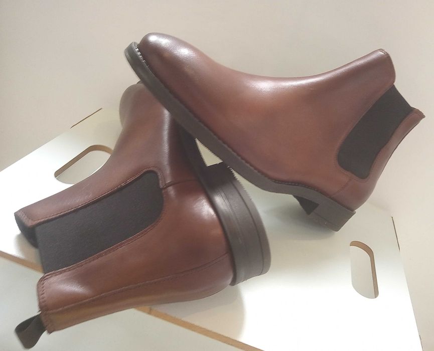 Ghete chelsea 45 plain toe premium Jack & Jones piele naturala moale