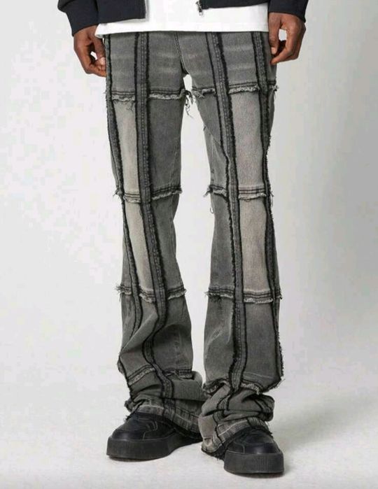 Нови военни дънки baggy панталони камуфлаж  Loose Fit Jeans карго Хл Л