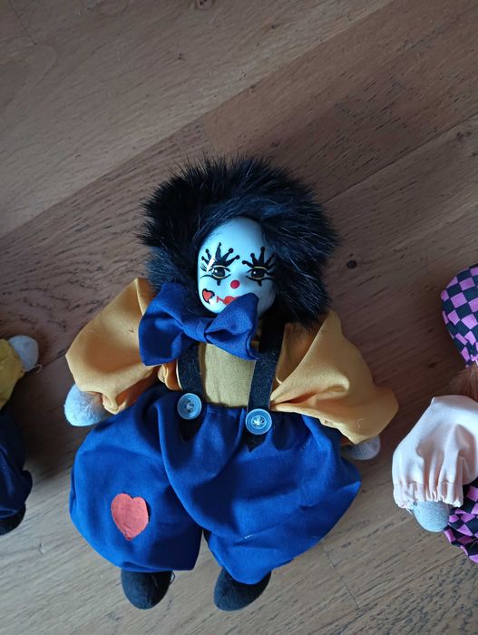 Clovni cu cap din portelan