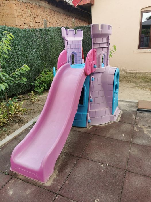 Ansamblu joaca - tobogan și castel